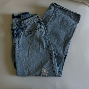 HOLLISTER low rise baggy distressed jeans size 27